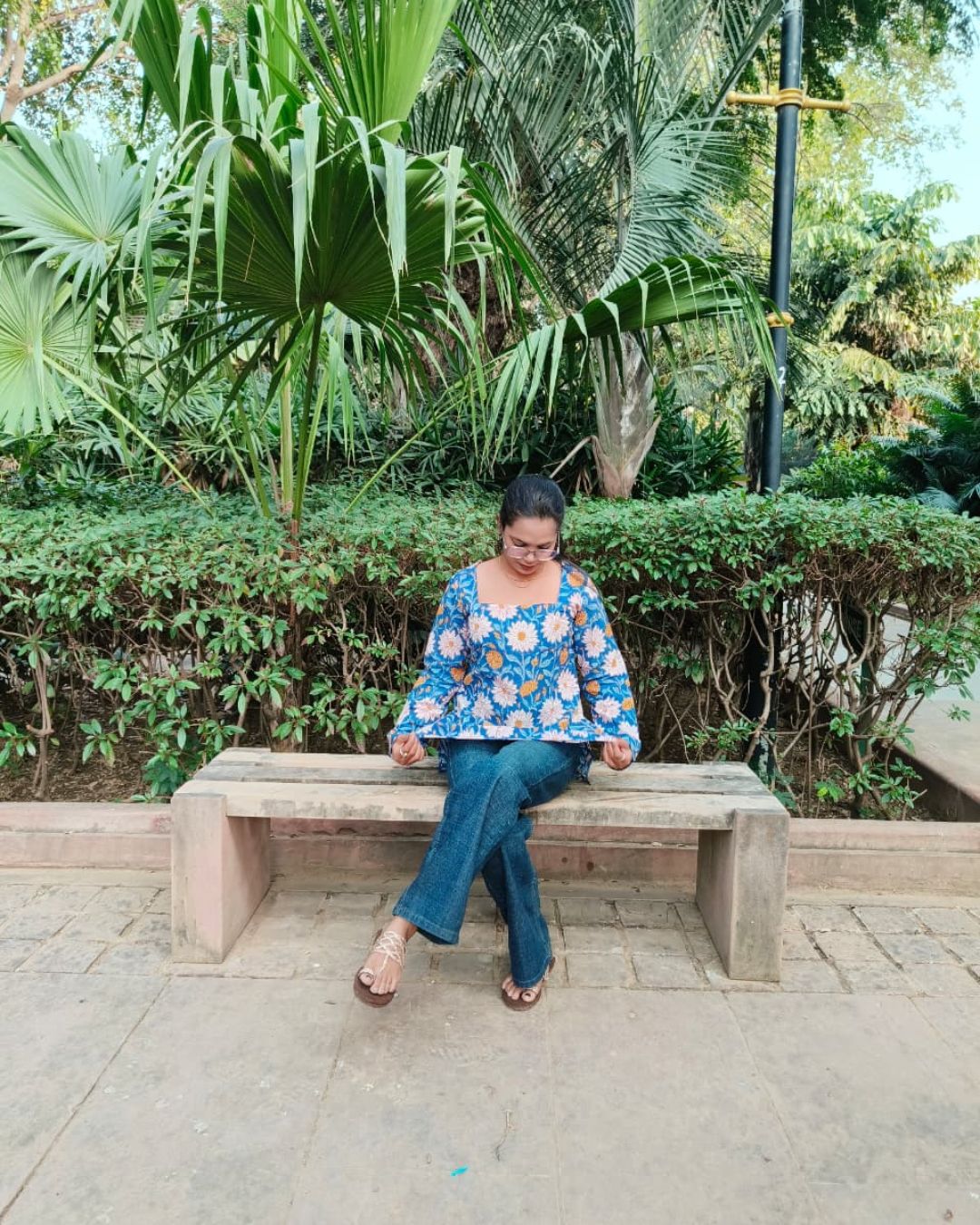 Hand block print pure cotton short kurtis