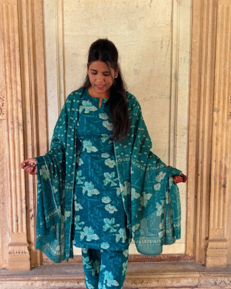 Stitched Cotton Dupta Suit Set