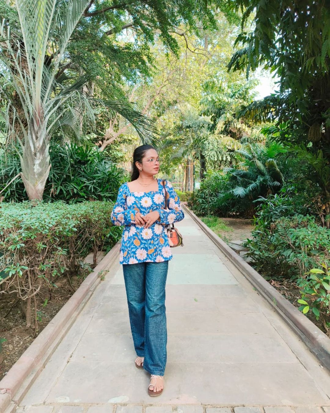 Hand block print pure cotton short kurtis