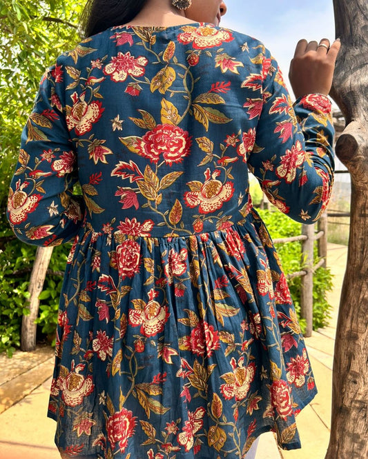 Mehak – Handblock Printed soft Kurti