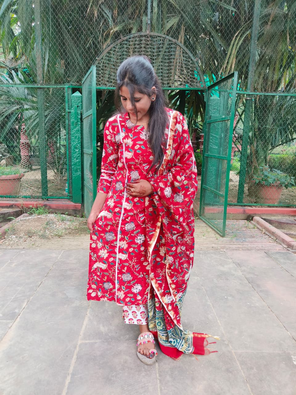 Stitched Chanderi Slik Dupta Suit Set