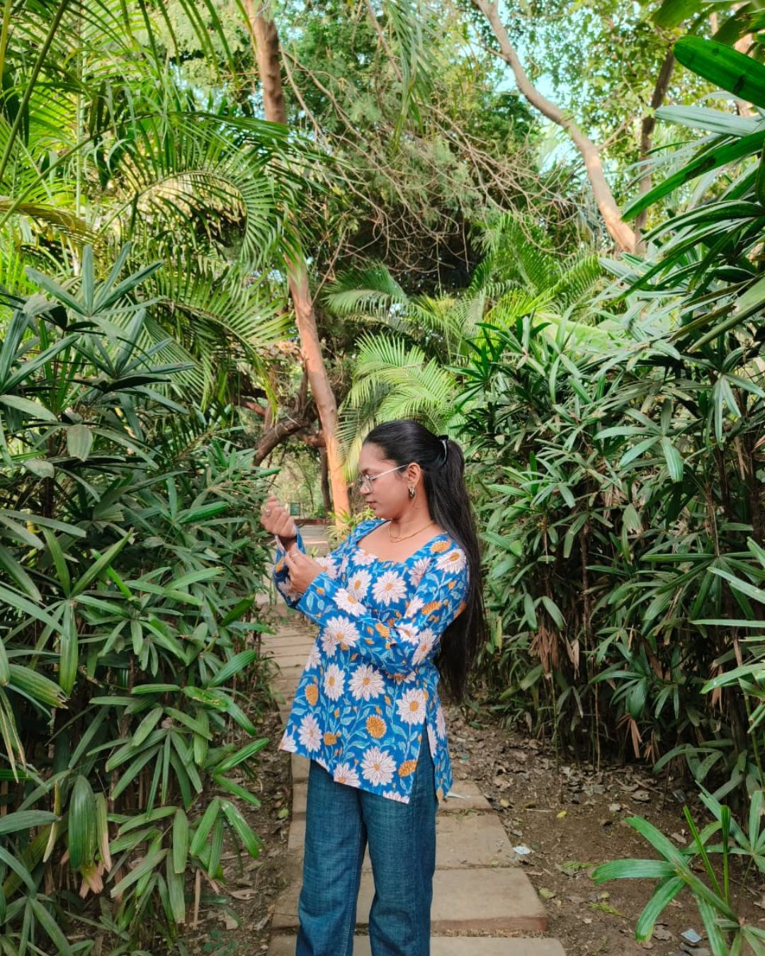 Hand block print pure cotton short kurtis